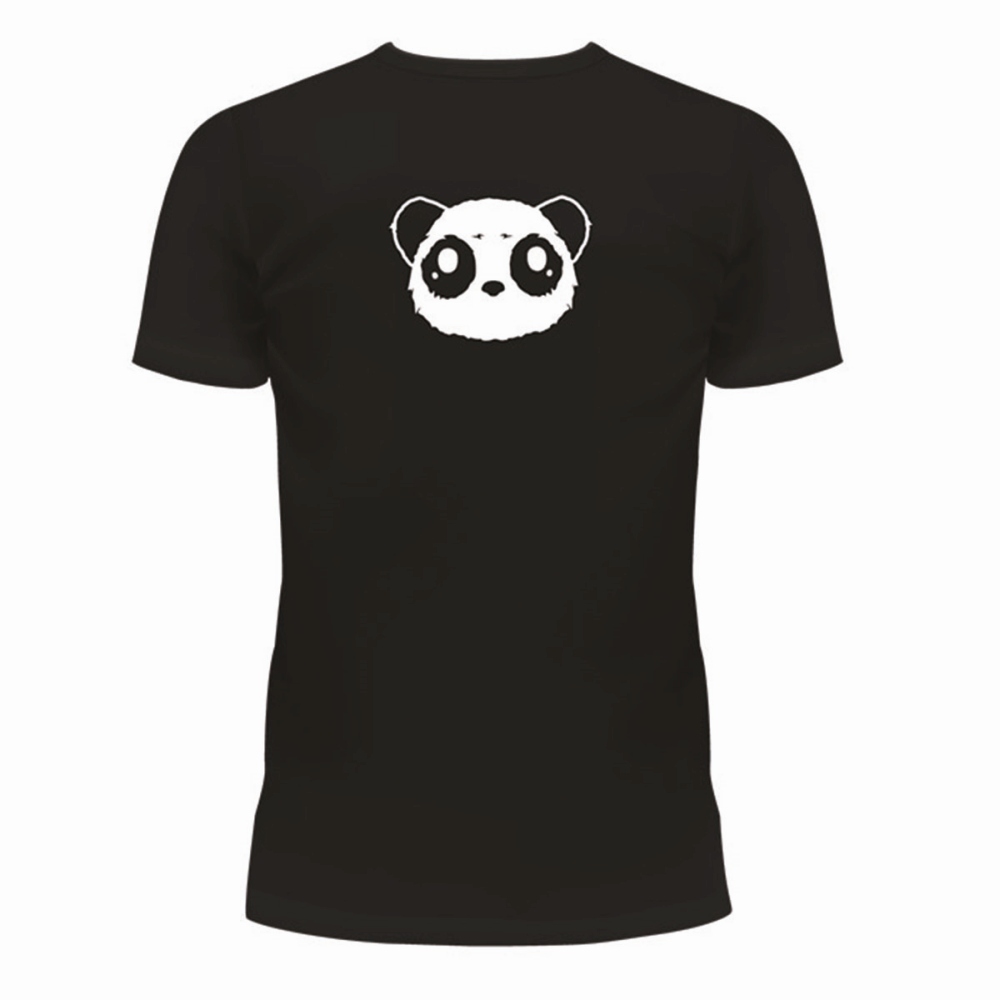 Killer Panda - MISS PANDA Dames Tshirt - Zwart/Wit